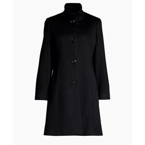 Sofia Cashmere Wool-Blend Funnel-Neck Coat $995